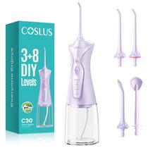 Water Dental Flosser Pick COSLUS C30 Cordless 300ml roxo