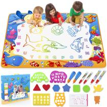 Water Doodle Mat Toyk Kids Painting Writing para crianças de 2 a 7 anos