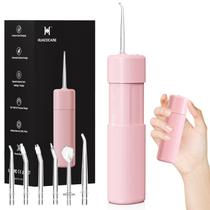 Water Flosser HUACO CARE Portable Mini com tanque telescópico rosa