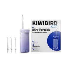 Water Flosser KIWIBIRD Mini para viagens com luz UVC 230 ml roxa Water Flosser KIWIBIRD Mini para viagens com luz UVC 230 ml roxa