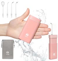 Water Flosser KOOLMAAX Portable Teeth sem fio rosa
