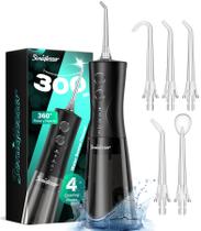 Water Flosser Sonicflosser portátil sem fio, 300 ml, 5 pontas de jato Water Flosser Sonicflosser portátil sem fio, 300 ml, 5 pontas de jato