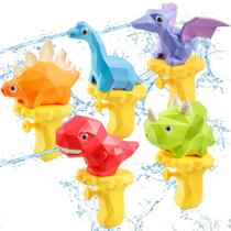 Water Guns Hieoby Dinosaur Squirt, 5 unidades para crianças de 2 a 6 anos