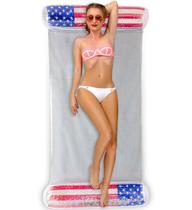 Water Hammock POZA Luxurious Pool Float Lounger USA Flag