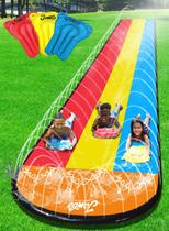 Water Slide JAMBO Slip Splash and Slide 25 pés com 3 bodyboards Water Slide JAMBO Slip Splash and Slide 25 pés com 3 bodyboards