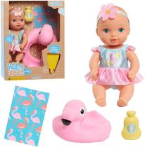 WaterBabies Doll Bathtime Fun Flamingo, Support a Partnership with charity: water, Water Filled Baby Doll, by Just Play