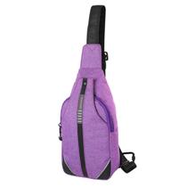 Waterfly Small Crossbody Sling Mochila Anti Theft Mochila para Bolsa de ombro peito itinerante (roxo)