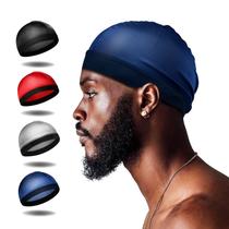 Wave Cap Selalu, 4 peças para meia de seda de 360 ondas para adultos