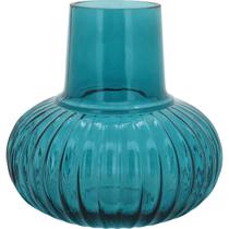 WAVE VASO 18x18x18cm VIDRO AZUL WAVE VASO 18x18x18cm VIDRO AZUL