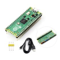 Waveshare Raspberry-Pi-Pico-2-CC, compatível com a placa de microcontrolador Raspberry Pi Pico 2, com base no chip oficial RP2350, design de dois núcleos e arquitetura dupla, 3 itens