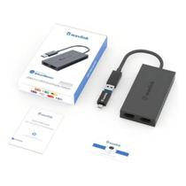Wavlink Adaptador USBC/3.0 HDMI Duplo suporte para Windows/mac Preto