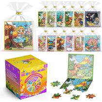 WAWIBEE Kit com 24 Livros de Quebra-Cabeça Magnéticos para Crianças