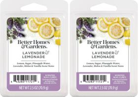 Wax Melts Better Homes and Gardens, pacote com 2 unidades de 75 ml (limonada de lavanda)