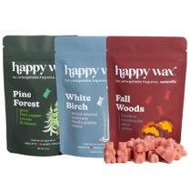 Wax Melts Happy Wax Fall Woods Mix 180 ml de cera de soja perfumada
