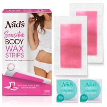 Wax Strips Nad's Body para pele sensível com 28 tiras Wax Strips Nad's Body para pele sensível com 28 tiras