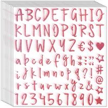 Waynoda Adesivos de Letras com Glitter 810 Peças Rose Gold 10 Folhas Waynoda Adesivos de Letras com Glitter 810 Peças Rose Gold 10 Folhas