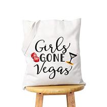 WCGXKO Girls Gone Vegas Las Vegas Girls Trip Vegas Férias Aniversário Zíper Bolsas de Maquiagem Viagem Bolsa de Higiene Acessórios (Meninas GONE Vegas tote)