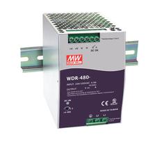 WDR-480 Fonte AC/DC 480W PFC Tensão Extendida Trilho DIN MeanWell