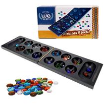 WE Games Foldable Wood Mancala Board Game- Mancha Escura