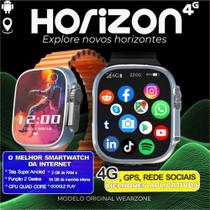 WearZone Horizon - prata Celular de Pulso 4G 2Gb de Ram e 16Gb de Armazenamento - XWEAR