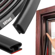 Weather Stripping Door Seal Strip Rubber em forma de D preta 15m Weather Stripping Door Seal Strip Rubber em forma de D preta 15m