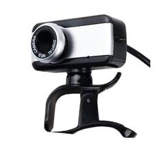 Web Cam Brazilpc V4 1.5M Com Microfone Preta/Prata