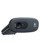 Web Cam Logitech C270 Hd 720P 3 Megapixels Com Microfone Cor Chumbo E Preto
