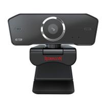 Web cam usb hd 720 streaming fobos 2 gw600-1 com microfone preto redragon