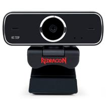 Web Câmera Redragon Fobos - Streaming - Vídeochamadas em HD 720p - com Microfone Duplo - GW600