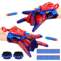 Web Shooters Toy Excitobo para crianças com lançador de luvas e dardos