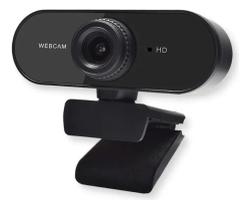 Webcam 1080p Full Hd Com Microfone Usb - Cor Preto