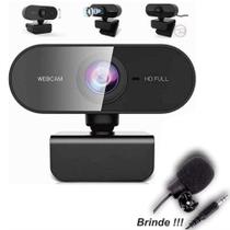 Webcam 1080P - Home Office, Zoom, Meet, Com Microfone Lapela