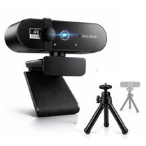 Webcam 4K 8 Mega Pixel HD Auto Foco Para Podcast Transmissão ao Vivo Lives e reunião Corporativa - HANRIVER