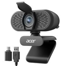 Webcam Acer 1080p USB Plug and Play com microfone e tampa de privacidade Webcam Acer 1080p USB Plug and Play com microfone e tampa de privacidade