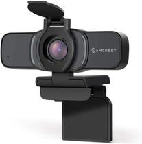 Webcam Amcrest AWC201-B 1080P Full HD com microfone e capa Webcam Amcrest AWC201-B 1080P Full HD com microfone e capa