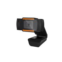 Webcam BrazilPC V5 HD 720p Com Microfone Preto e Laranja