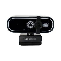 Webcam C3TECH WB-200BK, QHD 2K, Plug and Play, 30FPS, Preto - WB-200BK
