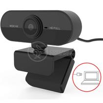 Webcam Câmera FULL HD 1080p com Microfone USB 2.0 Profissional Pc Tv Notebook Jogos 360º - PC-W1