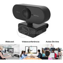 Webcam Câmera FULL HD 1080p com Microfone USB 2.0 Profissional Pc Tv Notebook Jogos 360º - PC-W1