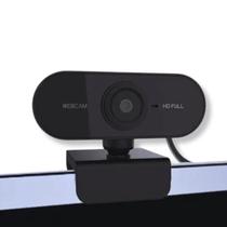 Webcam Câmera Preta Hd 720p Usb Gira 360º 2 em 1 Com Microfone