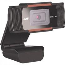 Webcam digital de alta definição preta com 720p