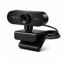 Webcam Full HD 1080p com Foco Ajustável e Microfone para Videochamada