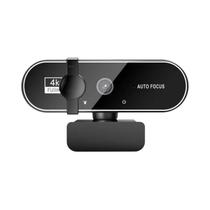 Webcam Full HD 1080P Com Microfone, Câmera USB Com Foco Automático Para Gravação De Vídeo E
