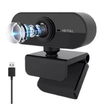 Webcam Full HD 1080p com Microfone Integrado e Visão 360º para PC e Notebook Reuniões e Aulas Online