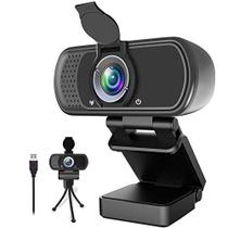 Webcam Full HD 1080P, Microfone Estéreo, USB, Angulo de 110º, Videoconferência, Jogos