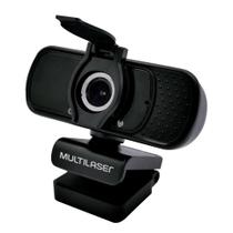 Webcam Full HD 1080p Multilaser Com Tripé Cancelamento de Ruído Microfone USB