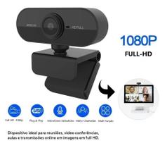 Webcam Full HD 1080x1920p 2MP USB Plug Play Microfone Embutido Câmera Computador