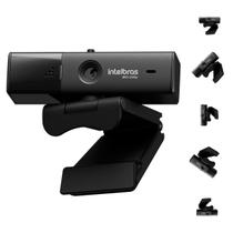 Webcam Full HD 60fps Intelbras WCI 1080p Imagem Nítida HDR Privacidade e Microfone Duplo