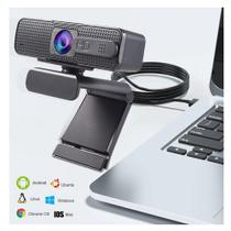 Webcam Full HD Auto Foco Para Podcast Transmissão ao Vivo Lives e reunião Corporativa