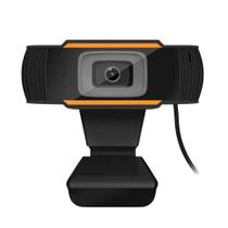 Webcam Full HD Câmera Autofoco Microfone Computador PC Laranja - BlueWeb